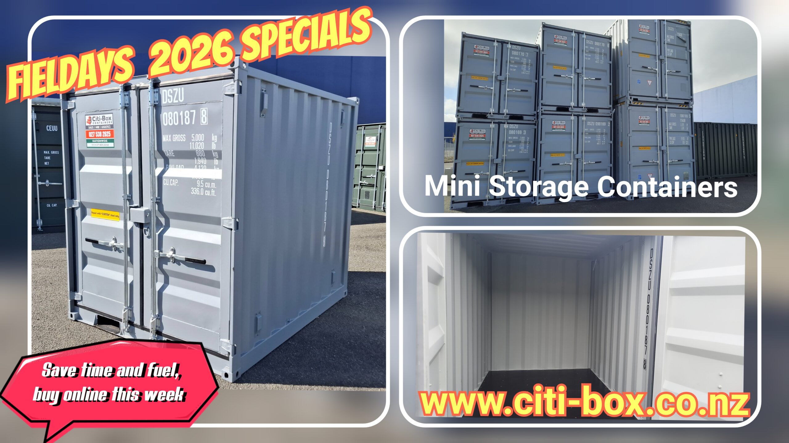 Mini Storage containers for sale
