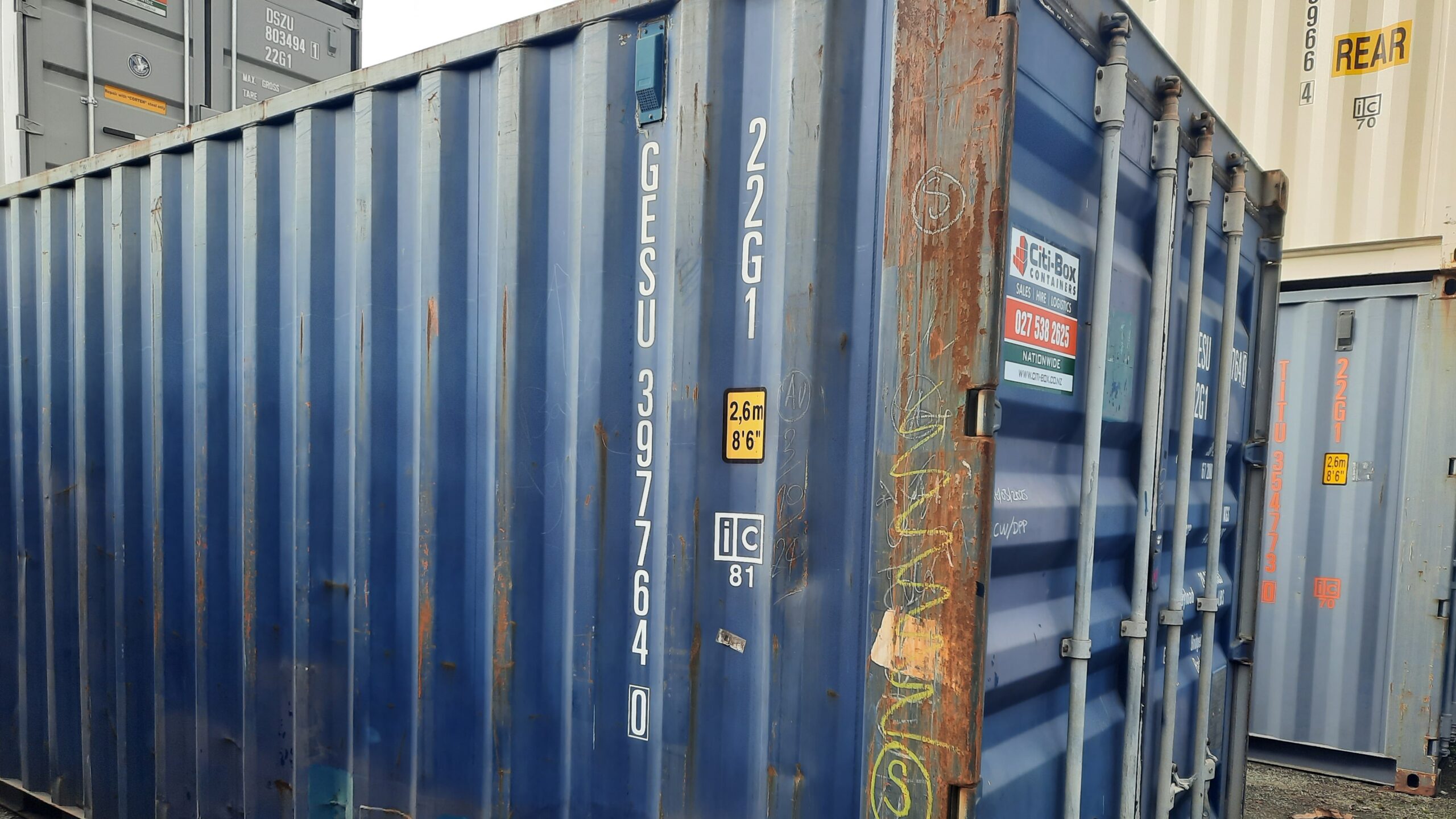 Cargo Worthy shipping container for shed or workshop storage