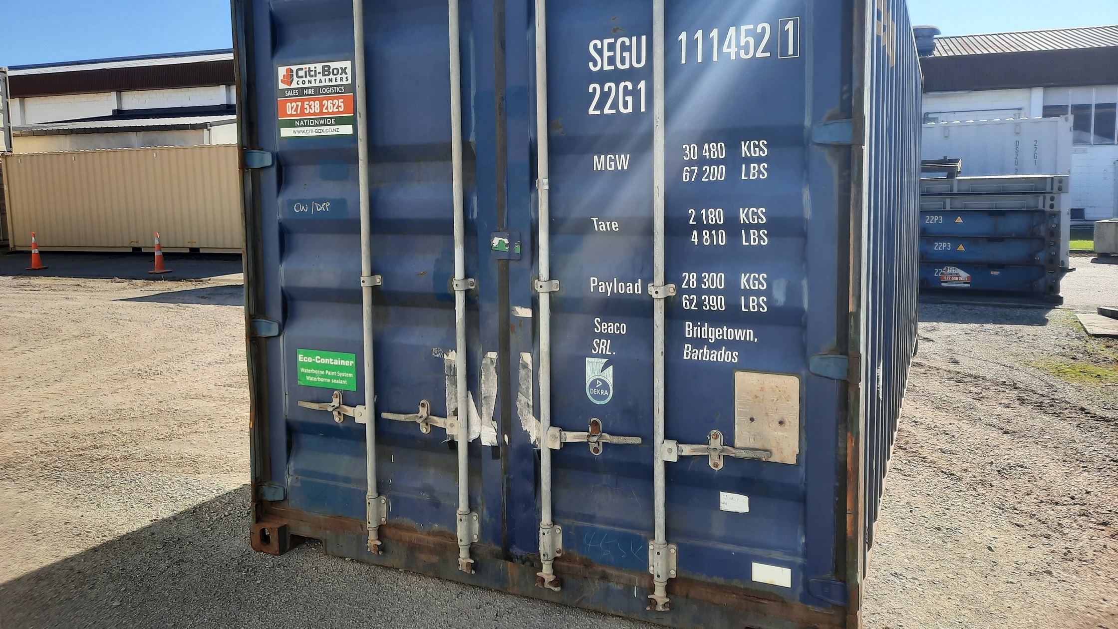 Workshop or storage - 20' shipping container is ideal