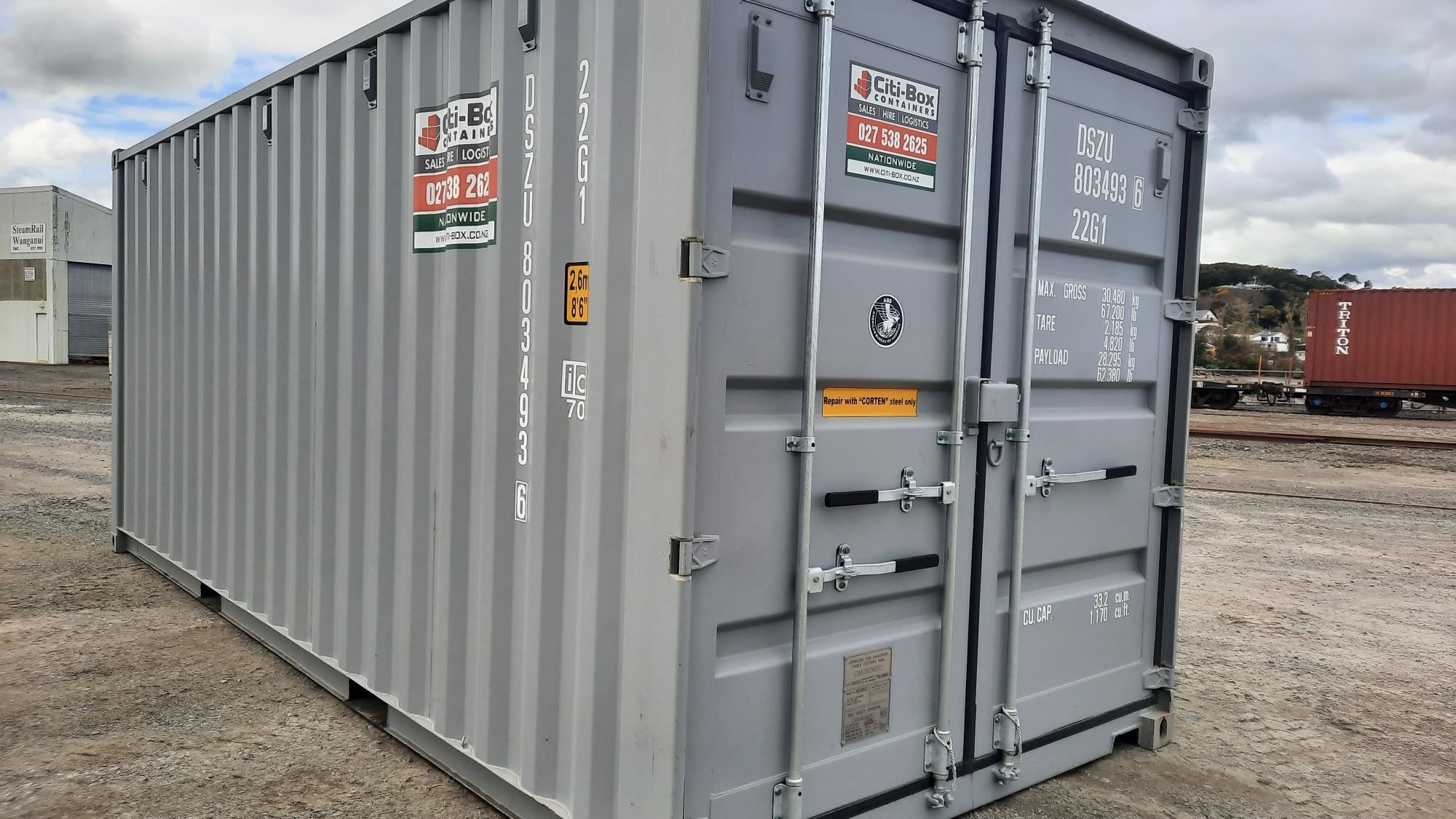 For sale in Whanganui - High-quality 20-foot shipping containers