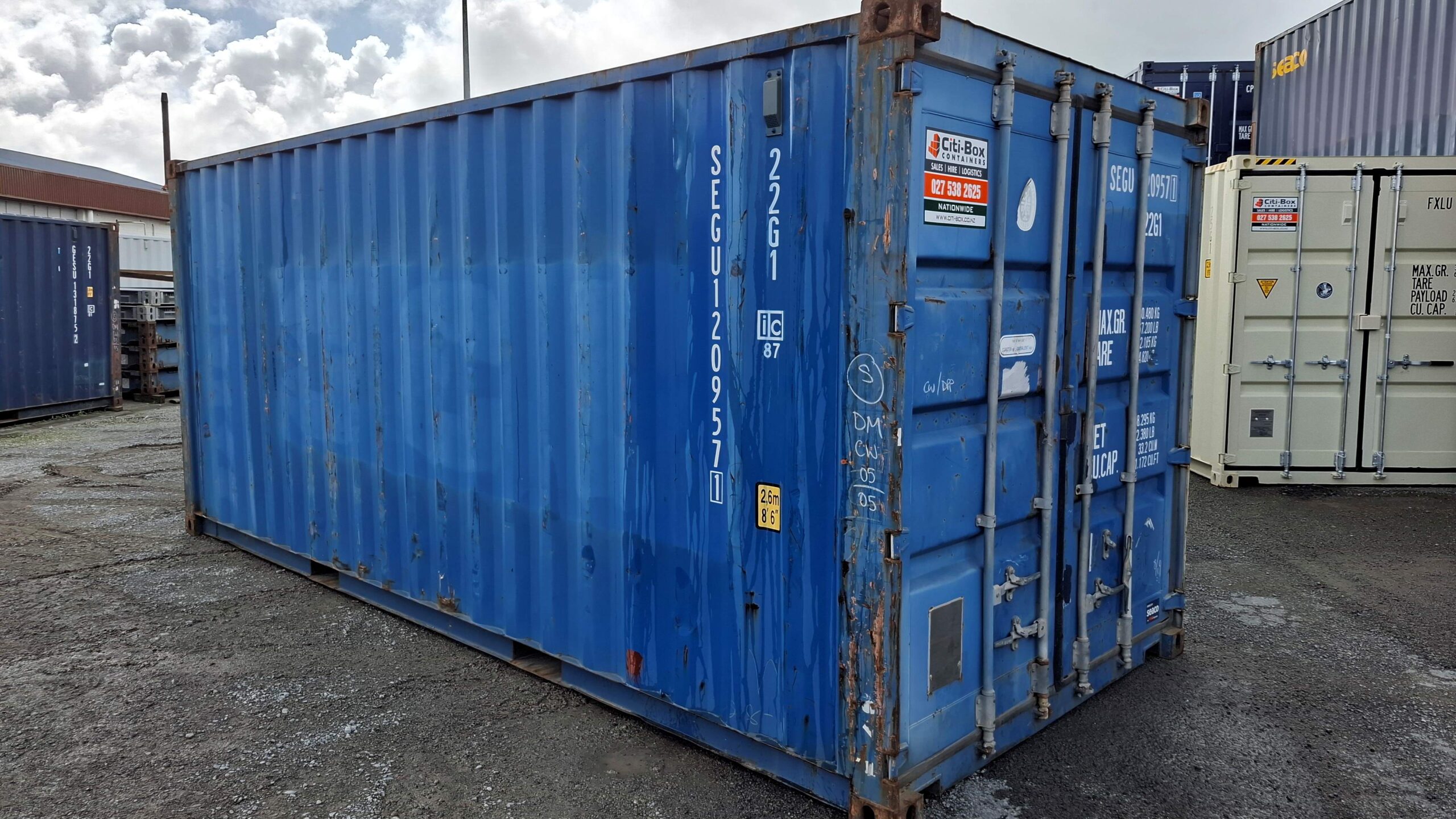Purchase a 20' container in Taupo